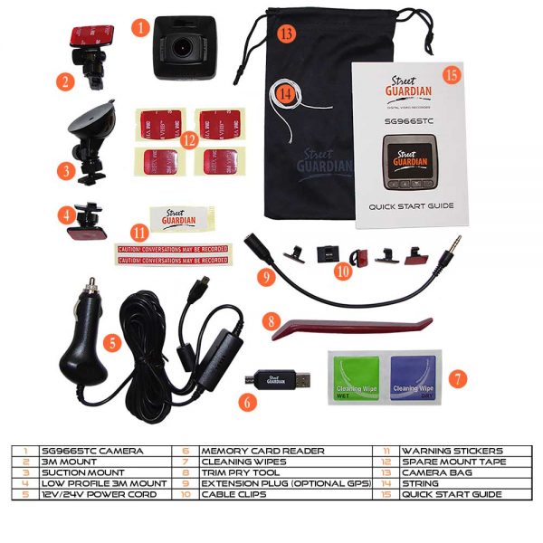 Street Guardian SG9665TC – 1 Channel Full HD 1080P Dash Camera - Image 6